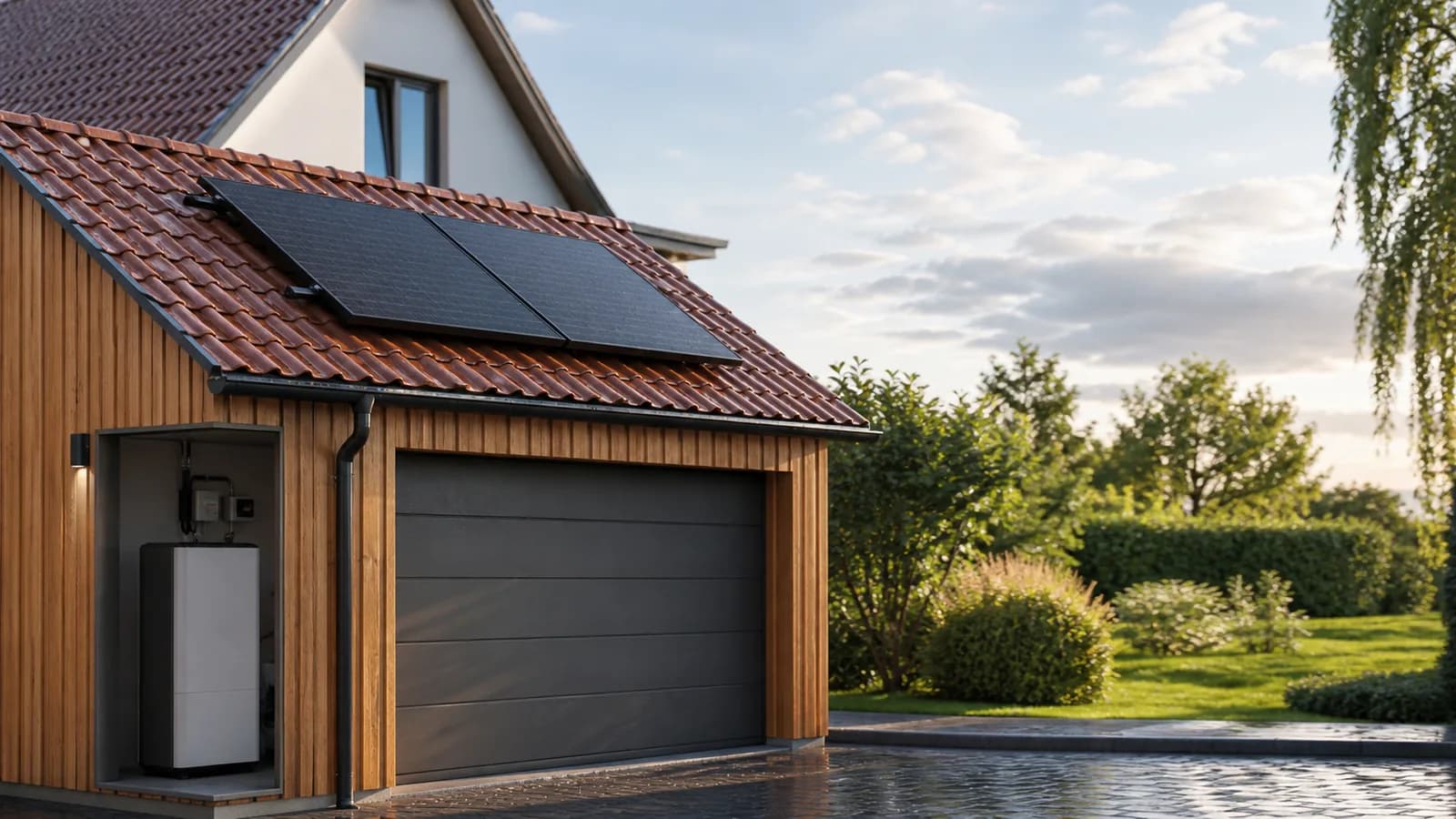 Beispielbild einer Solaranlage auf einem Dach